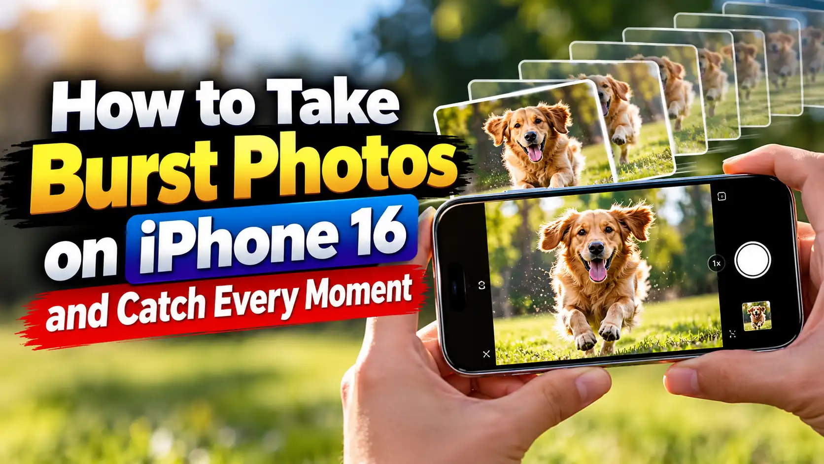 How to Take Burst Photos on iPhone 16