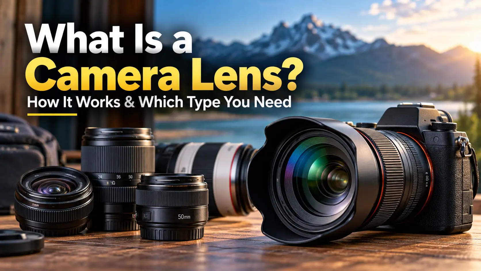 What Is a Camera Lens How It Works & Which Type You Need