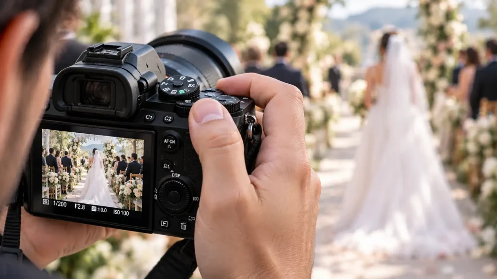 modern black mirrorless camera,