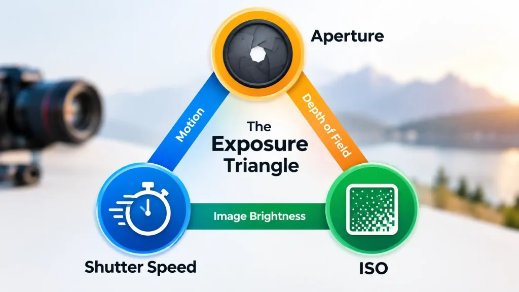 what is exposure triangle in photography diagram